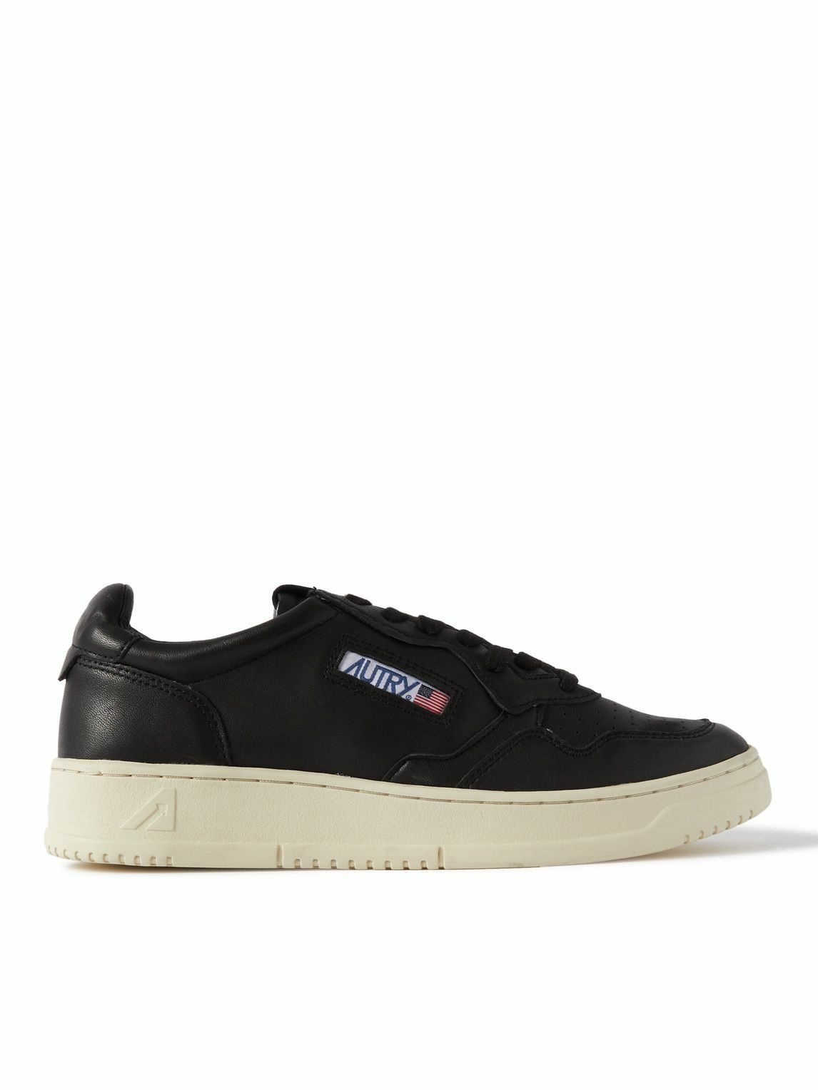 Autry - Medalist Leather Sneakers - Black Autry