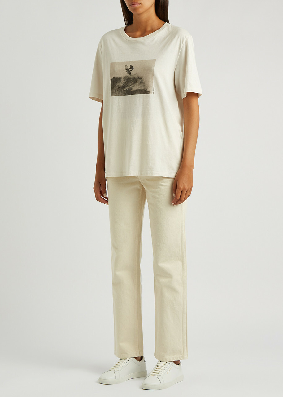 Saint Laurent Andy Leather Sneakers White
