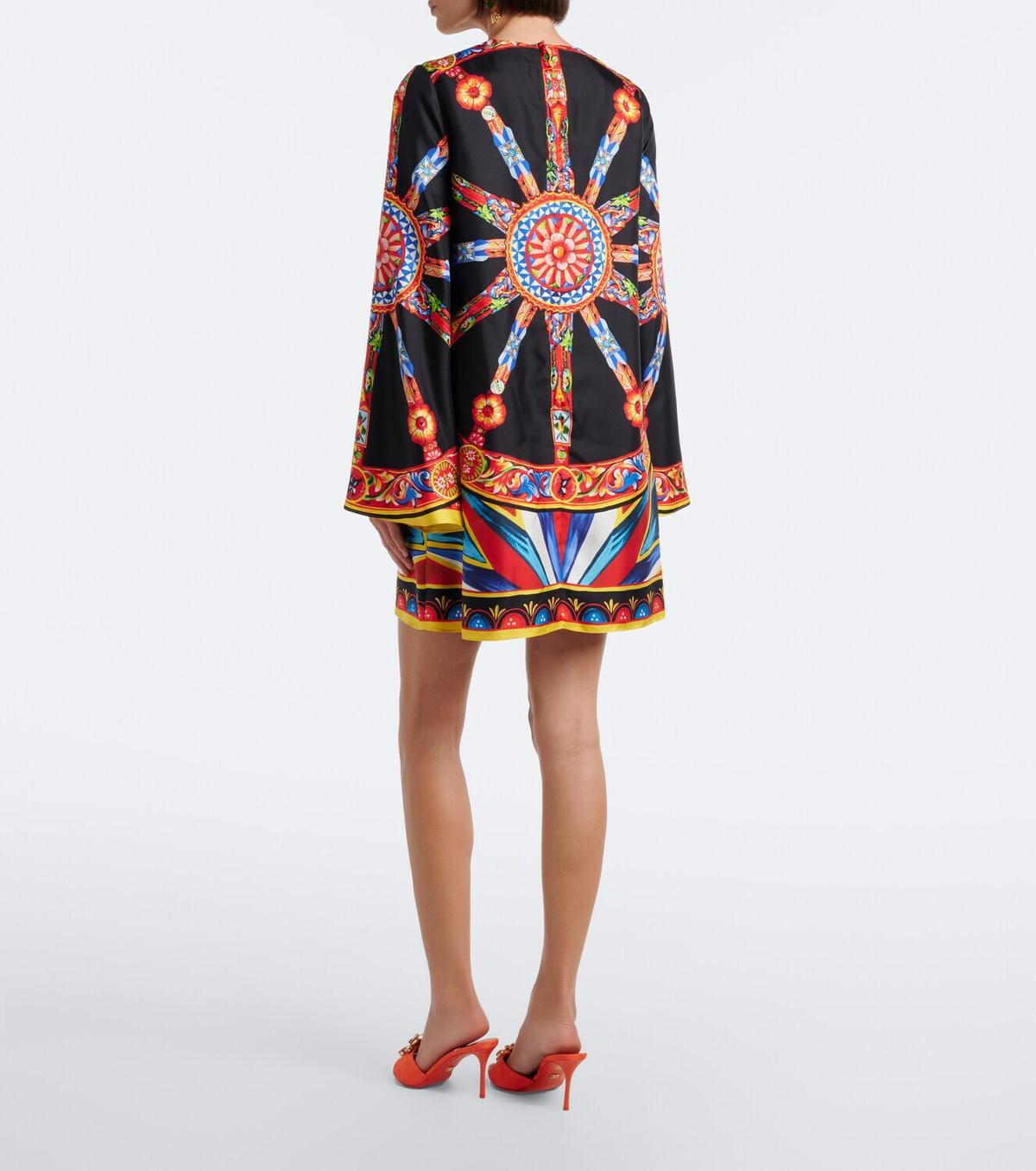 Dolce&Gabbana Carretto silk twill kaftan