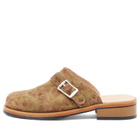 Our Legacy Men's Camion Mule in Petal Dance Rough Suede