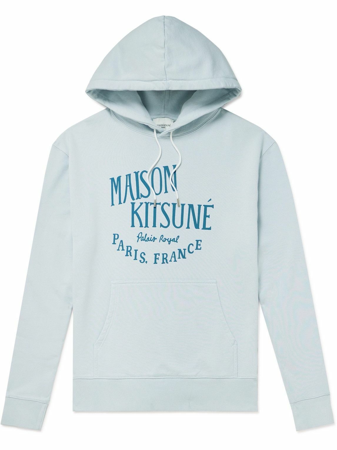 Maison Kitsuné - Palais Royal Logo-Print Cotton-Jersey Hoodie - Unknown ...