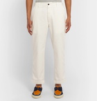 Albam - Cotton-Twill Trousers - Ecru