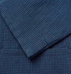 Officine Generale - Navy Slim-Fit Cotton-Blend Seersucker Suit Jacket - Navy