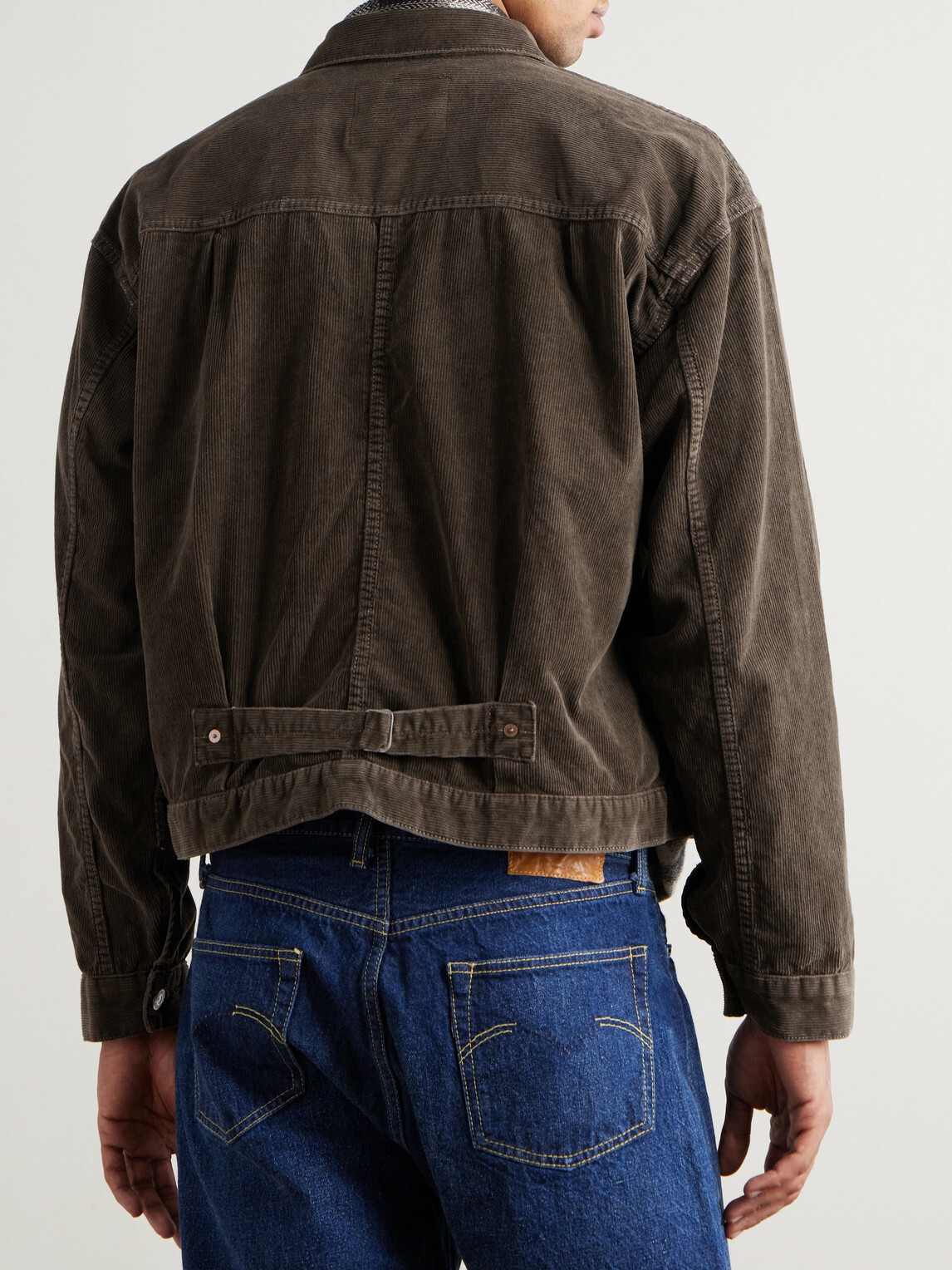 Remi Relief - Cotton-Corduroy Trucker Jacket - Brown