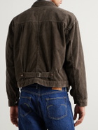 Remi Relief - Cotton-Corduroy Trucker Jacket - Brown