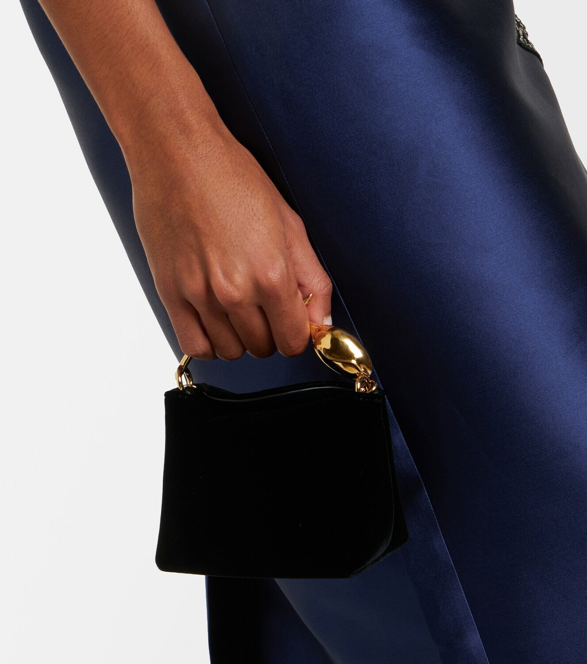 Erdem Bloom Micro velvet top-handle bag
