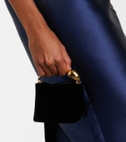 Erdem Bloom Micro velvet top-handle bag