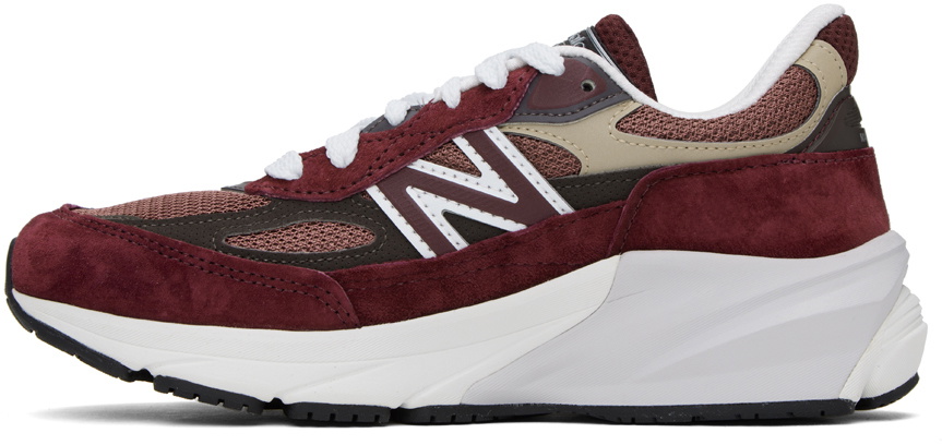 New Balance Burgundy Made in USA 990v6 Sneakers New Balance