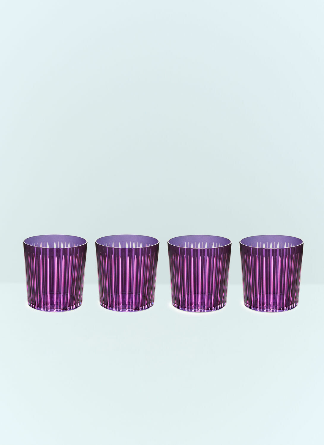 L'Objet Set Of Four Prism Cocktail Glasses