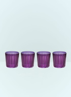 L'Objet Set Of Four Prism Cocktail Glasses