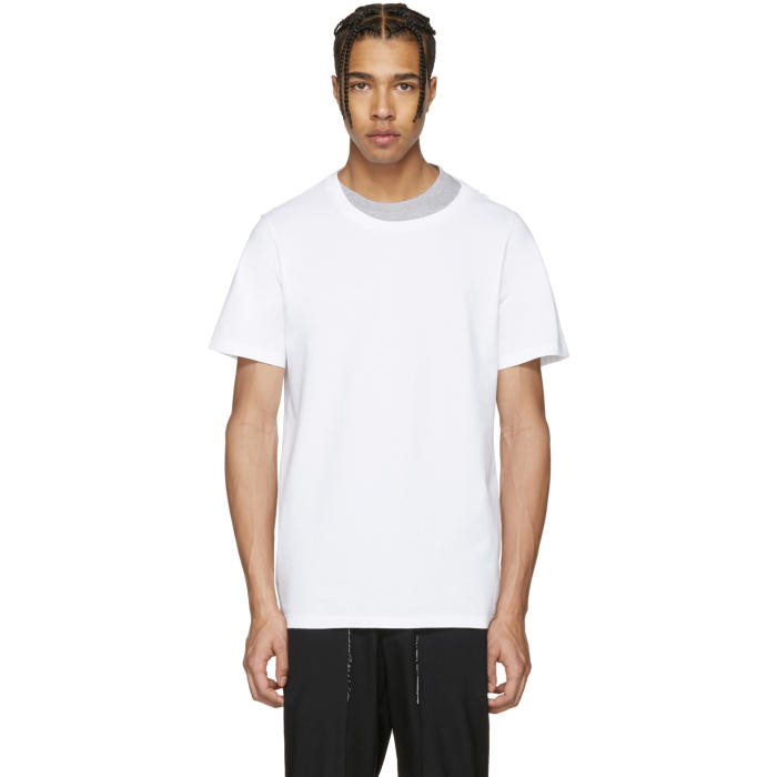 Photo: Maison Margiela White Layered Collar T-Shirt