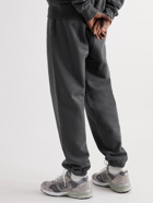 7 DAYS ACTIVE - Monday Tapered Logo-Print Cotton-Jersey Sweatpants - Gray