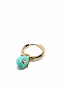 Pascale Monvoisin 9K Yellow Gold Orso Turquoise And Diamond Single Hoop Earring