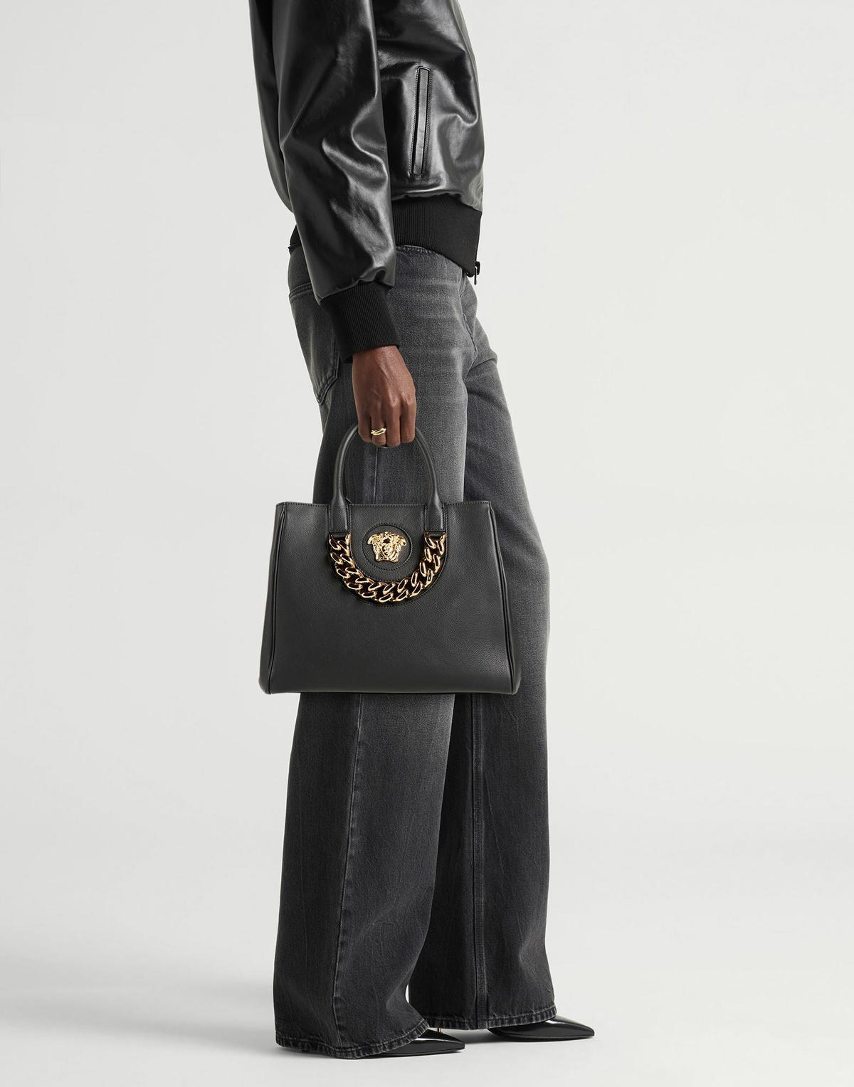 Versace Womens Handbag in Black