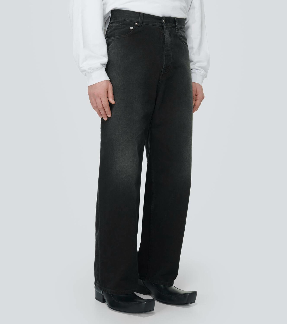 Balenciaga Size Sticker wide-leg jeans Balenciaga
