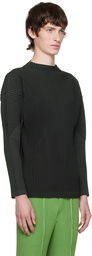 Homme Plissé Issey Miyake Black Cargo Long Sleeve T-Shirt