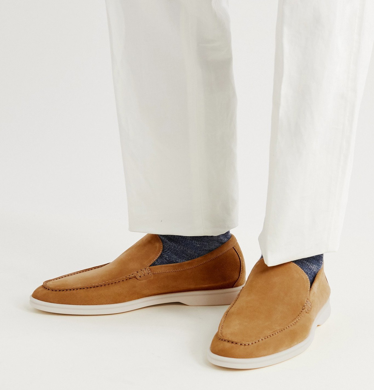 Loro Piana - Summer Walk Suede Loafers - Brown Loro Piana