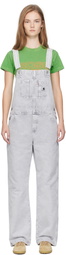 Carhartt Work In Progress Gray Bib Straight Overalls