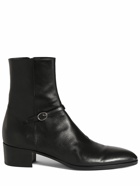 SAINT LAURENT - Vlad 45 Zipped Leather Boots