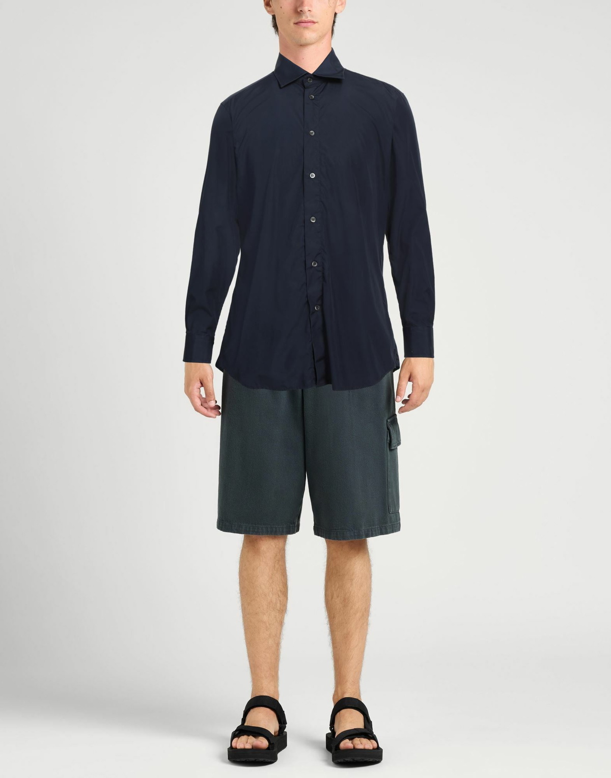 Barena Mens Shirt Midnight in Blue