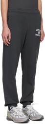Sporty & Rich Black Varsity Crest Sweatpants