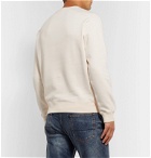 Holiday Boileau - Texas Printed Fleece-Back Cotton-Jersey Sweatshirt - Off-white
