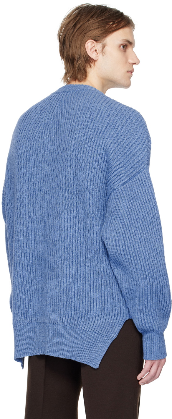 Jil Sander Blue Crewneck Sweater