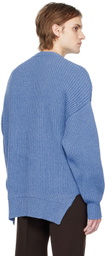 Jil Sander Blue Crewneck Sweater
