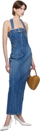 Jean Paul Gaultier Blue 'The Overall' Denim Maxi Dress