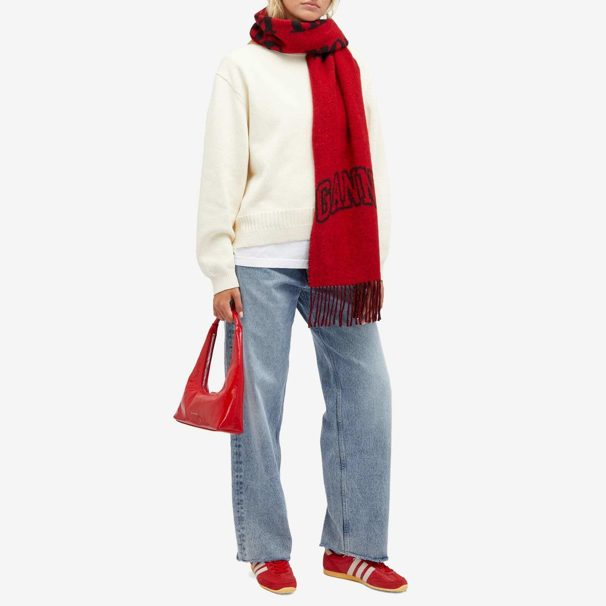 [Margesherwood ] / ☆ ZIPPER SMALL / apple red crinkle Marge Sherwood Red Zipper Small Bag In Apple Red Crinkle