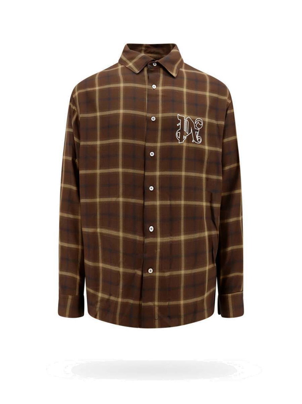 Photo: Palm Angels   Shirt Brown   Mens