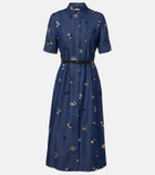 Altuzarra Kieran embellished denim shirt dress