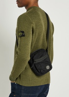 Stone Island Logo-appliquéd Nylon Pouch bag - Black - One Size