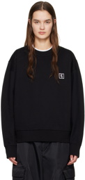 Wooyoungmi Black Patch Sweatshirt