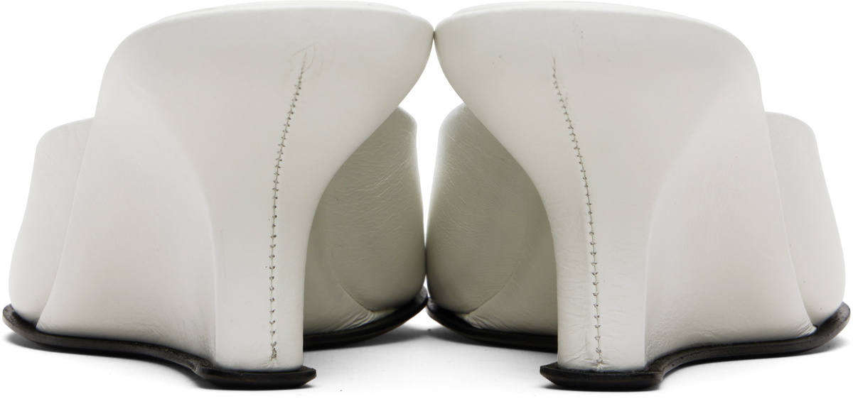BY FAR White Caroo Heeled Sandals