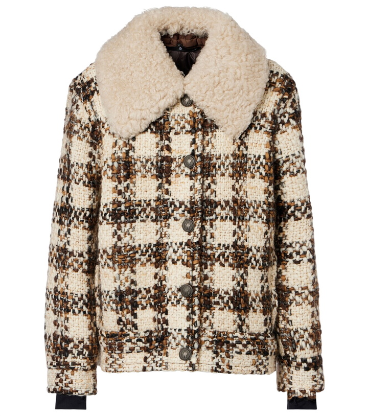 Photo: Moncler Grenoble Camlez shearling-trimmed wool down jacket