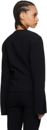 Nanushka Black Kiyo Seersucker Blazer