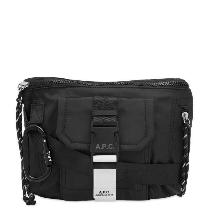 Photo: A.P.C. Men's Trek Cross Body Bag in Black 