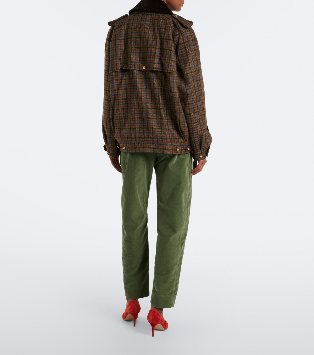 Blazé Milano Sorraia cotton corduroy barrel-leg pants