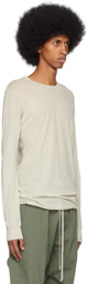 Rick Owens Off-White Basic Long Sleeve T-Shirt