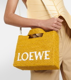 Loewe Paula's Ibiza Small logo raffia tote bag