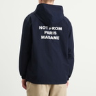 Drôle de Monsieur Men's Drole De Monsieur Slogan Zip Hoodie in Navy