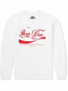 PARADISE - Enjoy Paradise Printed Cotton-Blend Jersey Sweatshirt - White