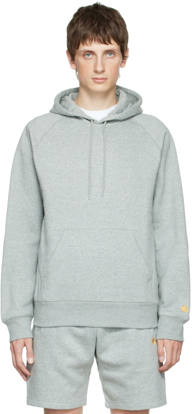 Photo: Carhartt Work In Progress Gray Chase Hoodie