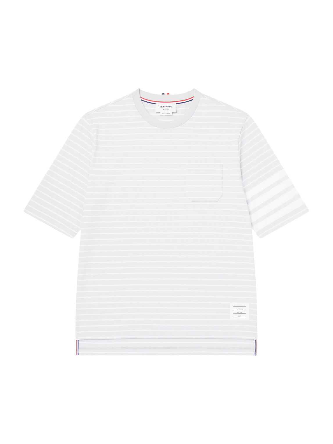 Thom Browne White Cotton Rugby Short Sleeve T-shirt Thom Browne