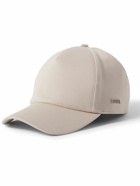 Zegna - Logo-Appliquéd Cotton-Blend Twill Baseball Cap - Neutrals