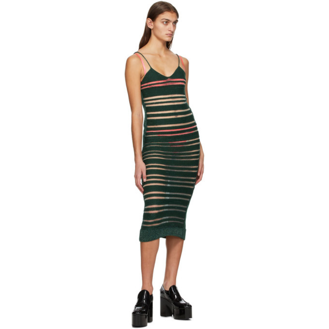 Louise Lyngh Bjerregaard SSENSE Exclusive Green Knit Dress Louise Lyngh Bjerregaard Louise Lyngh Bjerregaard SSENSE Exclusive Green Knit Dress Louise Lyngh Bjerregaard