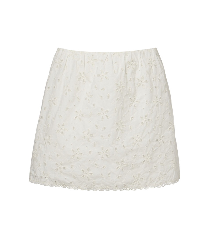 Photo: Posse Salma embroidered cotton miniskirt