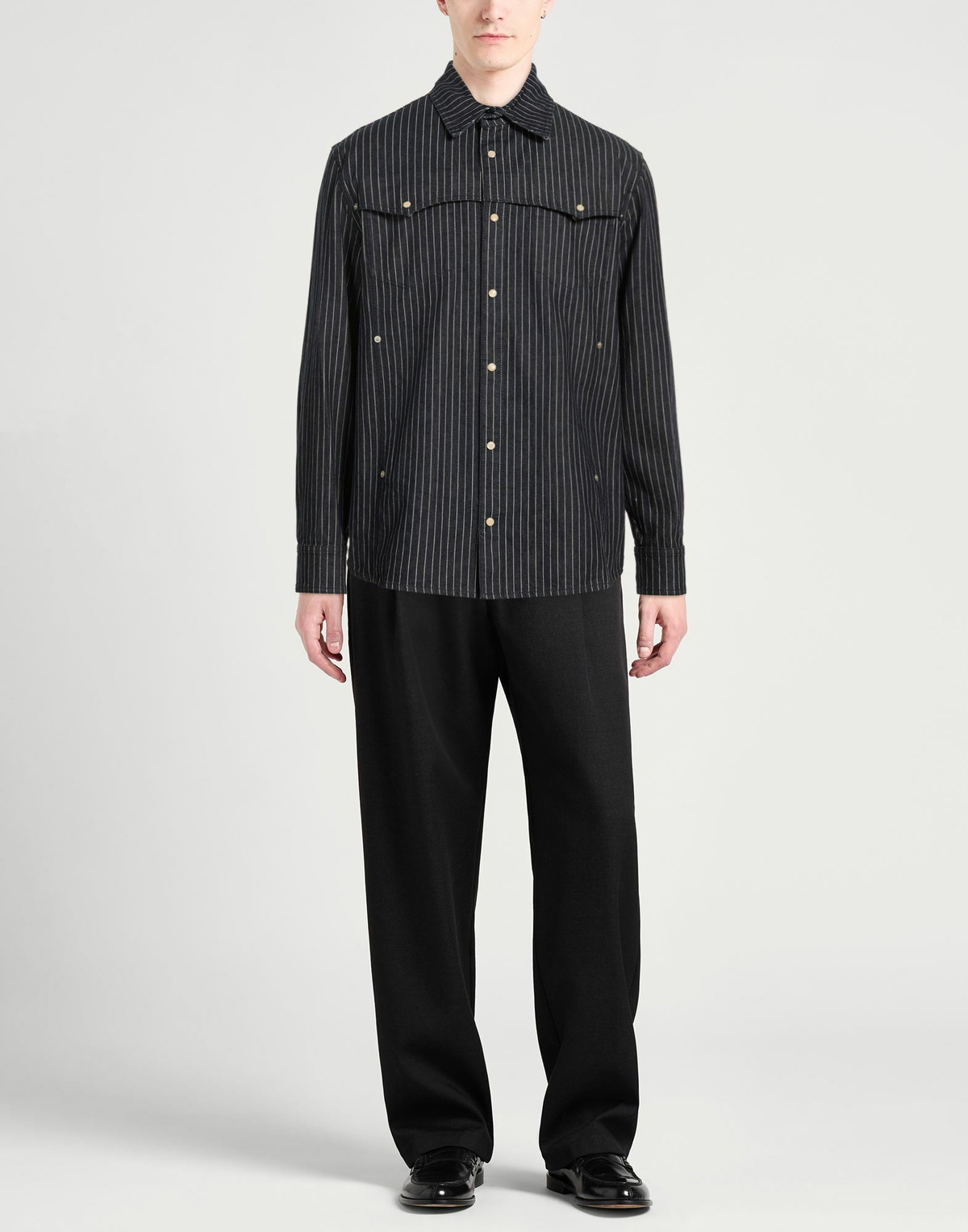 Mcqueen Mens Denim shirt in Blue