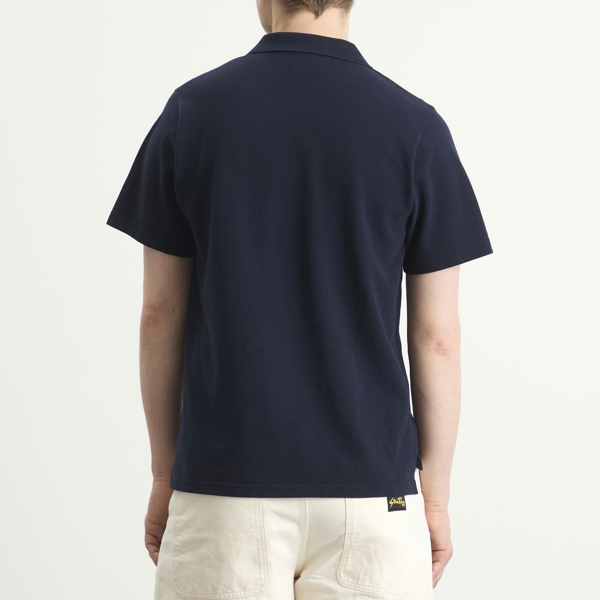 Universal Works Men's Piquet Vacation Polo in Bright Navy